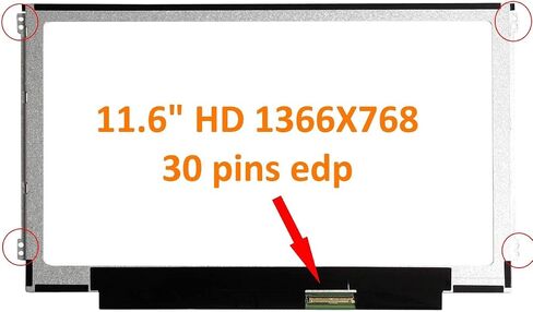 Fullcom New 11.6 inch Screen Compatible with Innolux (CMO) N116BGE-EA2 REV.C2 N116BGE-EA2 C2 in Saudi Arabia