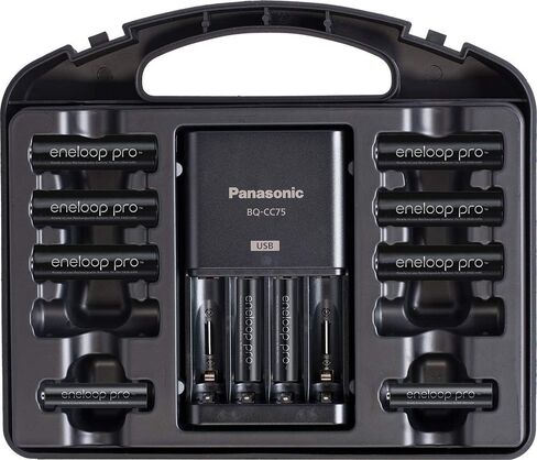 Panasonic eneloop pro Rechargeable Battery Pack with Spacers and Charger in Kuwait