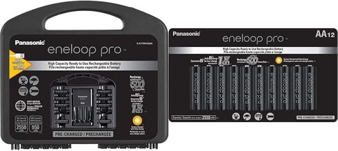 Panasonic eneloop pro Rechargeable Battery Pack with Spacers and Charger in Kuwait