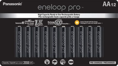 Panasonic eneloop pro Rechargeable Battery Pack with Spacers and Charger in Kuwait