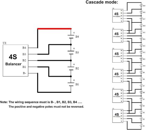 4S 12V 16.8V 1.2A Li-ion Lipo Lifepo4 LFP بطارية المعادل النشط BMS موازن حثي التوازن بطارية ليثيوم لوحة نقل الطاقة (4S) in Kuwait