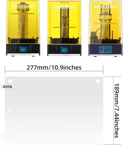 Chitu Systems 2.0 طابعات ثلاثية الأبعاد من الراتنج 3 قطع واقي شاشة لطابعات Photon Mono X/6K/M3 Plus حافظة شاشة LCD (Photon Mono X/6K/M3 Plus، 3) in Kuwait