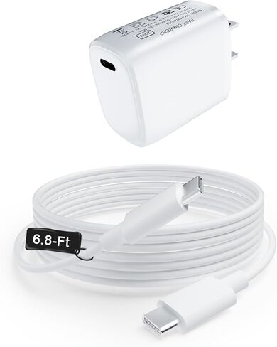 شاحن سريع USB C بقوة 30 وات - شاحن Google Pixel لهاتف Google Pixel 7 Pro/7/6a/6 Pro/6، كتلة شحن سريعة مع كابل 6 أقدام لهاتف Samsung Galaxy S23/S22/S21، Note 10/20، iPad Pro 12.9/11 بوصة، ماك بوك برو/إير in Kuwait