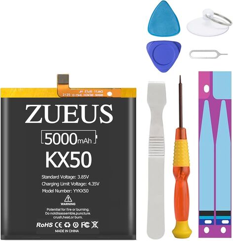 Moto G Stylus Battery Upgraded ZUEUS 5000mAh Li-Polymer Battery Replacement for Motorola Moto G Stylus 2020 (KX50) Moto G Pro,Moto G8 Stylus,XT2043-4,XT2043-8 with Screwdriver Tool Kit in Kuwait