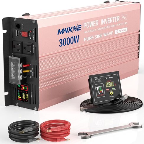 محولات طاقة 3000 واط، 12 فولت تيار مستمر إلى 110 فولت تيار متردد، محول طاقة لموجة جيبية نقية للسيارة in Kuwait