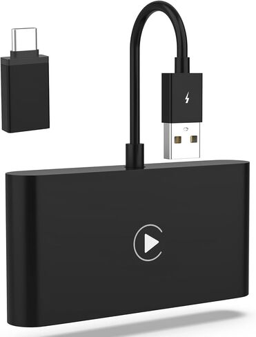 محول Carplay اللاسلكي، محول Carplay اللاسلكي للتوصيل والتشغيل متوافق مع موديلات سيارات Carplay السلكية من المصنع من عام 2015، دونجل Carplay اللاسلكي، أسود أنيق in Kuwait