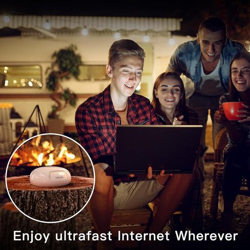 راوتر مودم NRadio 4G LTE مع فتحة لبطاقة SIM، حجم الجيب N300 نقطة اتصال متنقلة واي فاي غير مقفلة لمركبات RV والسفر والإجازات والتخييم في المناطق النائية. يتصل بما يصل إلى 16 جهازًا، بدون بطارية in Kuwait