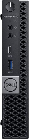 Dell OptiPlex 7070 Business Micro Desktop Computer, Intel Octa-Core i7 9700T Up to 4.3GHz, 32GB DDR4 RAM, 1TB PCIe SSD, 802.11AC WiFi, Bluetooth 5.0, Displayport, Type-C, Windows 10 Pro (Renewed) in Kuwait