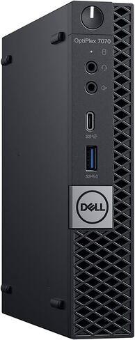 Dell OptiPlex 7070 Business Micro Desktop Computer, Intel Octa-Core i7 9700T Up to 4.3GHz, 32GB DDR4 RAM, 1TB PCIe SSD, 802.11AC WiFi, Bluetooth 5.0, Displayport, Type-C, Windows 10 Pro (Renewed) in Kuwait