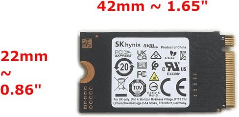 وسيط تخزين ذو حالة ثابتة 512GB M.2 2242 42 ملم BC711 NVMe PCIe الجيل الثالث x4 HFM512GD3HX015N من اس كيه هاينكس لتابلت ديل واتش بي ولينوفو والترا بوك in Saudi Arabia