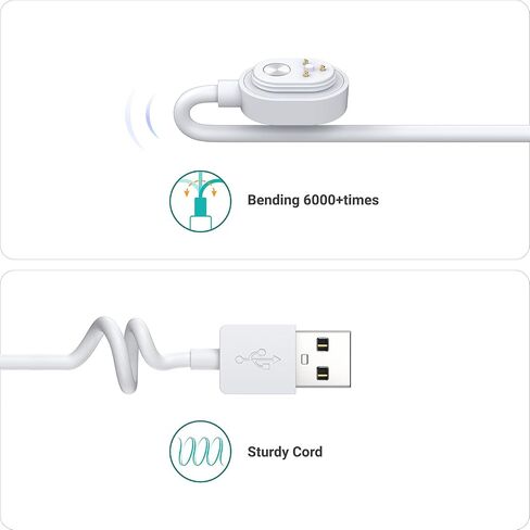 TUSITA 10-ft. Outdoor Magnetic Charging Cable Compatible with Arlo Ultra 1 2 | Arlo Pro 3 4 5S - 3M, White in Saudi Arabia