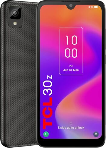 TCL 30 Z Unlocked Cell Phone with 6.1" HD+ Display,LTE 4G Smartphone Android 12, 32GB+3GB RAM, 3000mAh, Prime Black in Kuwait