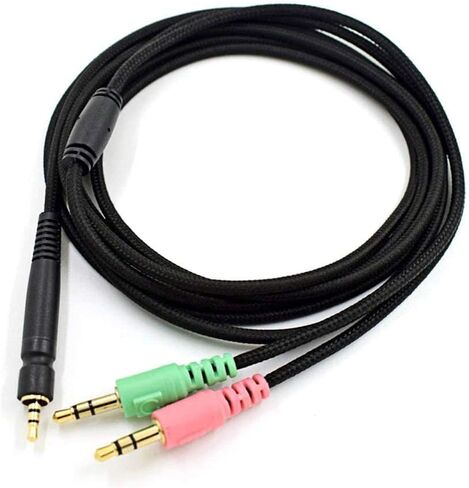 كيبل تمديد صوتي بديل لسماعات الراس من لوسجاور متوافق مع سماعات سينهايزر G4ME ONE ONE وجيم زيرو والكمبيوتر 373D وGSP 350 وGSP 500 وGSP 600 (2 متر/6.6 قدم) in Kuwait