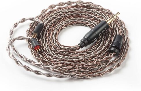 كابل KBEAR Rhyme 2Pin IEM 8 كور مطور من النحاس والفضة الهجين لسماعات الأذن كابل بديل لشاشة الأذن لـ KZ EDX ZS10pro ZST AS10 TRN V90 T3 C10 BLON BL03 KS2 KS1 in Kuwait