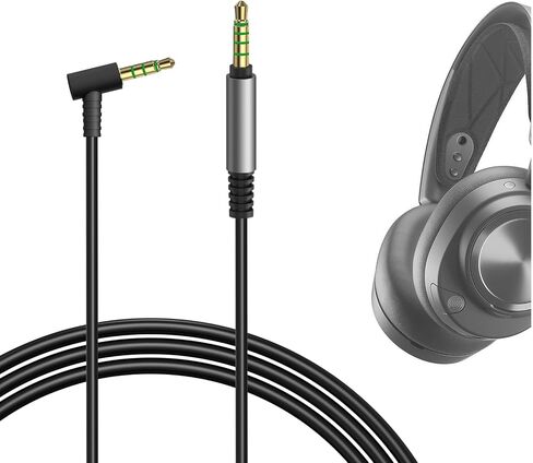 GEEKRIA Audio Cable Compatible with SteelSeries Arctis Nova Pro Wireless X, 7P Wireless, 7X Wireless, 1P, 1X, 1 Cable, 3.5mm 5 Pole Aux Replacement Stereo Cord (4 ft/1.2 m) in Saudi Arabia
