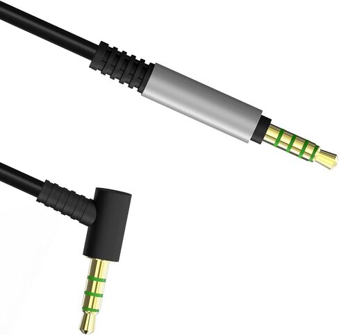 GEEKRIA Audio Cable Compatible with SteelSeries Arctis Nova Pro Wireless X, 7P Wireless, 7X Wireless, 1P, 1X, 1 Cable, 3.5mm 5 Pole Aux Replacement Stereo Cord (4 ft/1.2 m) in Saudi Arabia