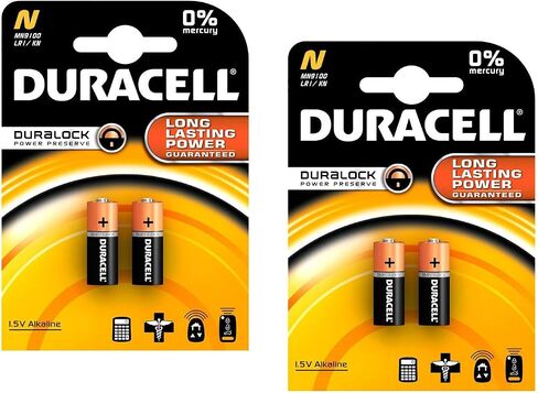 Duracell MN9100/E90/LR1 Medical Battery 1.5 V Card 2 Size N - 2 Count, 2 Pack - 4 Batteries Total,2 Count (Pack of 2) in Saudi Arabia