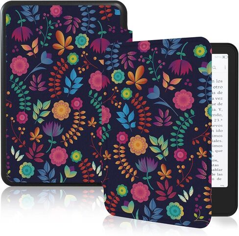 MOROCK Slim Case for 6" Kindle Paperwhite(10th Generation, 2018 Release),Fits 2018 Kindle Paperwhite 10th Gen (Model No. PQ94WIF),Lightweight PU Leather Cover,Oil Painting Flowers in Kuwait