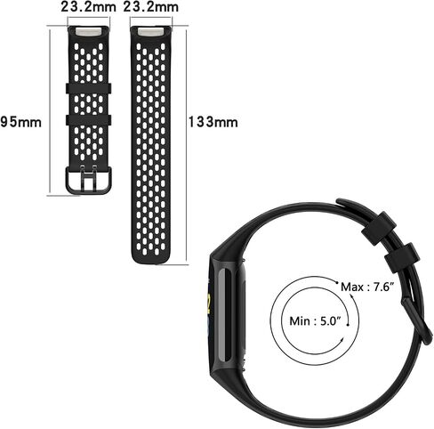 Sport Bands Compatible with Fitbit Charge 6 Activity Tracker in Saudi Arabia