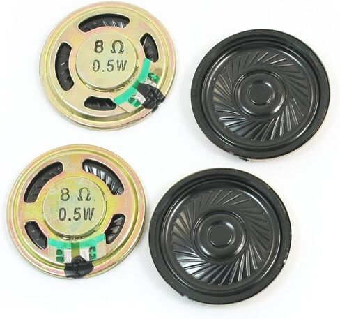 Uxcell 4 قطع 36 مم 0.5 وات 8 أوم مكبر صوت مغناطيسي داخلي لـ DVD/EVD in Saudi Arabia