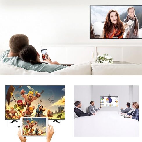 JIMAT 30-Pin to HDMI, Dock to HDMI TV AV Cable Adapter Video Converter + Charging | Support iOS 9.3 | Extender Projector, TV, Monitor | Compatible for iPad 2 3 iPhone 4 4S iPod Touch 4 in Saudi Arabia