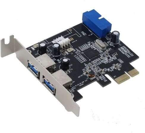 Sedna - PCI Express USB 3.0 4-Port Adapter (2E 2I (20 Pin Internal Port)) with Low Profile Bracket, Support Win 8 UASP in Saudi Arabia