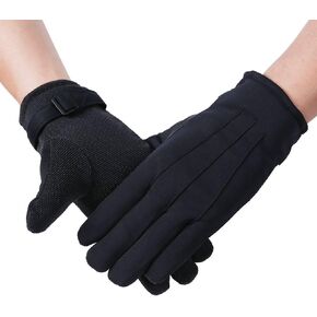 JISEN Men Formal Tuxedo Honor Guard Parade Winter Wind-Resistant Gloves