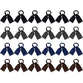 24 Pieces Winter Scarves in Bulk Men Women Polar Fleece Scarves Warm Winter Tassel Scarf Homeless Care Gift Unisex Christmas in Kuwait