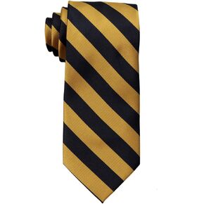 BUYYOURTIES Men's College Repp Stripe Print Striped Necktie Ties Many Colors