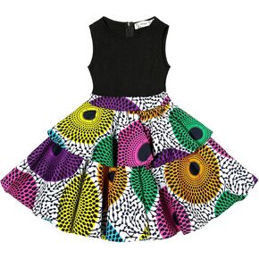 Girls African Print Dress Kente Wax Dresses