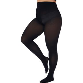CozyWow Plus Size Tights for Women Run Resistant 80D Soft Solid Color Semi Opaque Tights High Waist 1X 2X 3X 4X