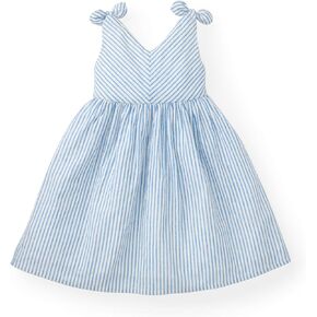 Hope & Henry Girls' Sleeveless Bow Shoulder Swing Dress in Saudi Arabia