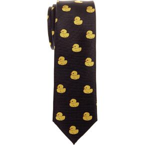 Retreez Classic Rubber Duck Woven Microfiber Skinny Tie Necktie in Kuwait
