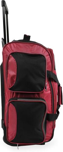 Fila 22" Lightweight Carry On Rolling Duffel Bag, Black, One Size in Saudi Arabia