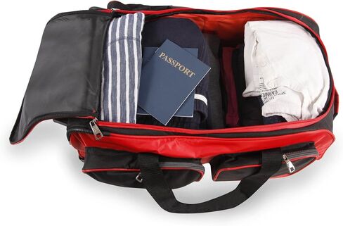 Fila 22" Lightweight Carry On Rolling Duffel Bag, Black, One Size in Saudi Arabia