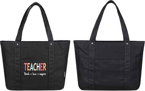 حقيبة يد نسائية من Mouteenoo مع سحاب للإغلاق وحقيبة كتف من القماش كهدية تقدير للمعلم وحجرة الكمبيوتر المحمول in Kuwait