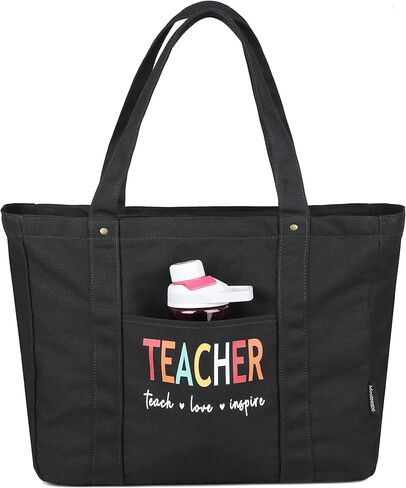 حقيبة يد نسائية من Mouteenoo مع سحاب للإغلاق وحقيبة كتف من القماش كهدية تقدير للمعلم وحجرة الكمبيوتر المحمول in Kuwait