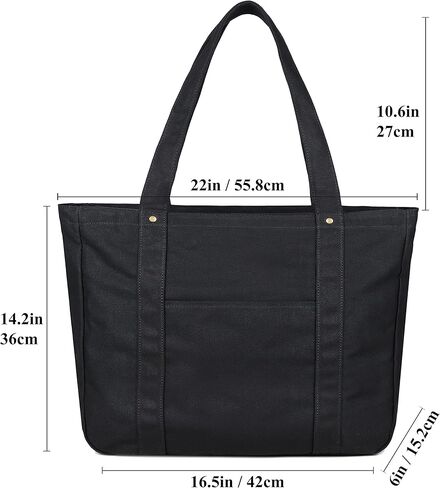 حقيبة يد نسائية من Mouteenoo مع سحاب للإغلاق وحقيبة كتف من القماش كهدية تقدير للمعلم وحجرة الكمبيوتر المحمول in Kuwait