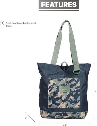 adidas Everyday Tote Bag, Essential Floral Bliss Pink/Off White/Onix Grey, One Size in Saudi Arabia