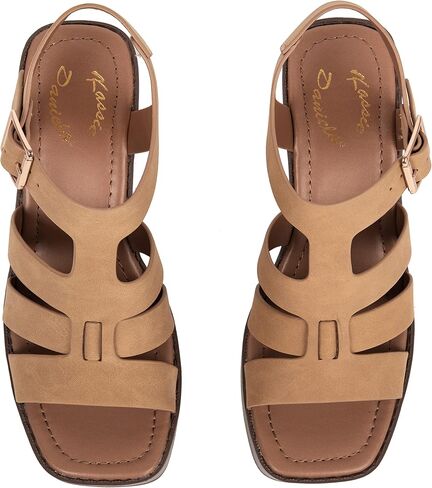 Kassie Daniela ~ BUNNY ~ Womens Open Toe Dressy Buckle Strap Platform Sandals Ankle Strap Wedges Fisherman Sandals in Kuwait