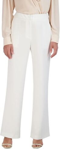 BCBGMAXAZRIA Women's Straight Leg Pant Crease Functional Pockets Trouser in Saudi Arabia