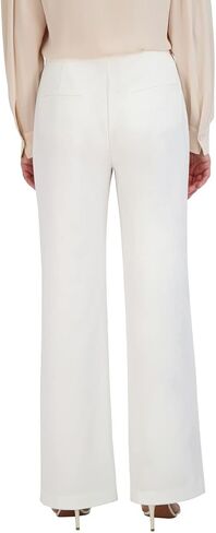 BCBGMAXAZRIA Women's Straight Leg Pant Crease Functional Pockets Trouser in Saudi Arabia