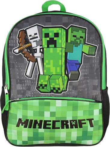 Bioworld Minecraft Shimmer Pixel Characters 16" Backpack in Saudi Arabia