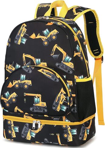 حقيبة ظهر LEDAOU للغداء للأطفال مع حجرة الغداء للأولاد والبنات حقيبة الكتب المعزولة لمرحلة ما قبل المدرسة الابتدائية in Kuwait