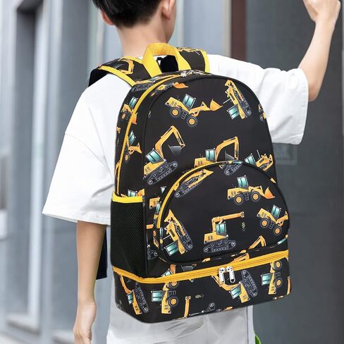 حقيبة ظهر LEDAOU للغداء للأطفال مع حجرة الغداء للأولاد والبنات حقيبة الكتب المعزولة لمرحلة ما قبل المدرسة الابتدائية in Kuwait