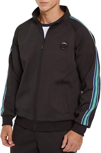 Men Tracksuit Set Full-Zip Sweatshirt Jogger Sweatpants Warm Sports Suit Gym Training Wear in Saudi Arabia