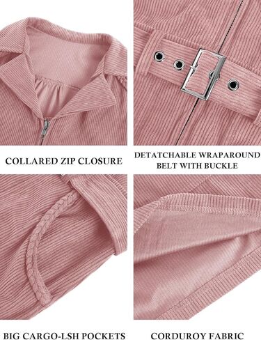 فستان قصير للفتيات من Meikulo بأكمام قصيرة ولون سادة وسحاب وحزام فساتين راعية البقر مع جيوب in Kuwait