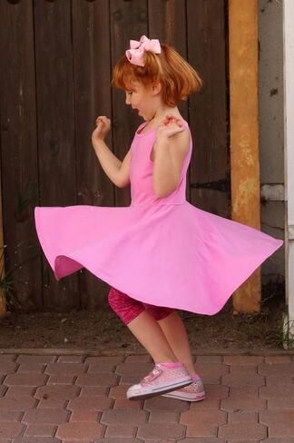 City Threads Girls' Skater Party Dress Cotton Twirly Tank Dress for School Play in Saudi Arabia