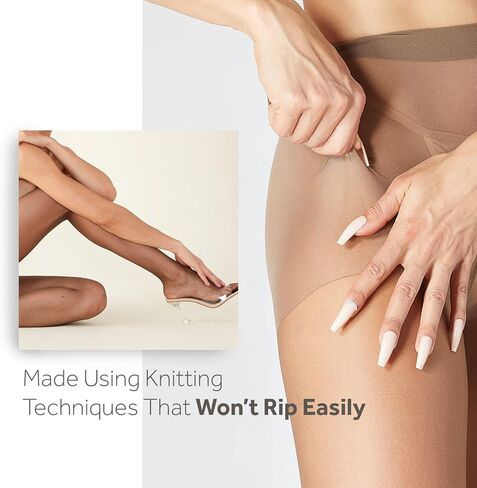Body By Stems Unbreakable Sheer Tights for Women - Durable and Comfortable All-Day Wear - Hosiery Tights for Dresses in Kuwait