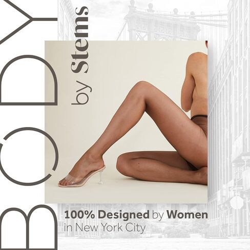 Body By Stems Unbreakable Sheer Tights for Women - Durable and Comfortable All-Day Wear - Hosiery Tights for Dresses in Kuwait